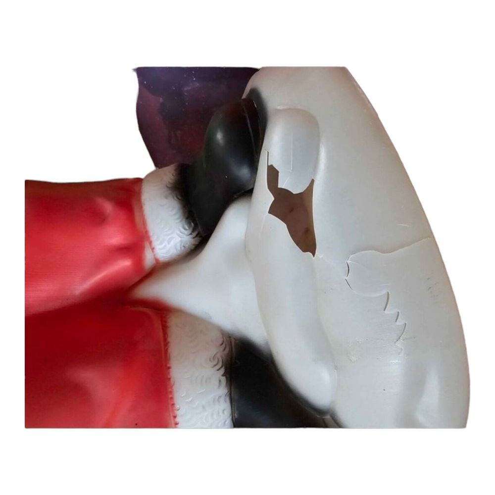 Vintage Red Waving Santa‎ Claus Christmas Blow Mold 40" GENERAL FOAM USA Works! - Picture 3 of 4
